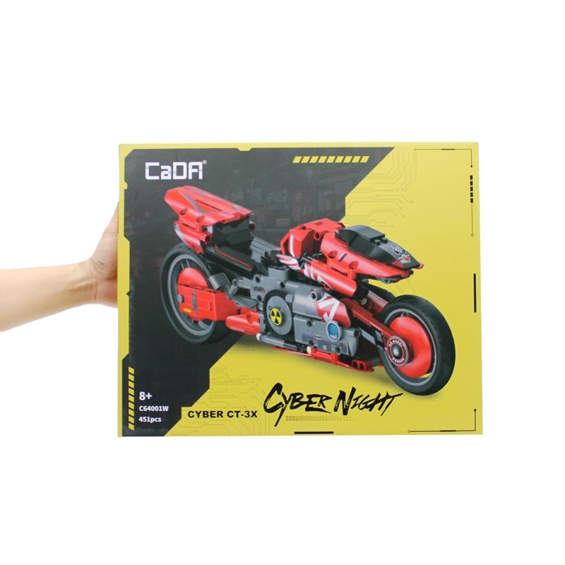 Đồ Chơi Lắp Ráp Xe Mô Tô Cyber CT-3X - CaDA C64001W