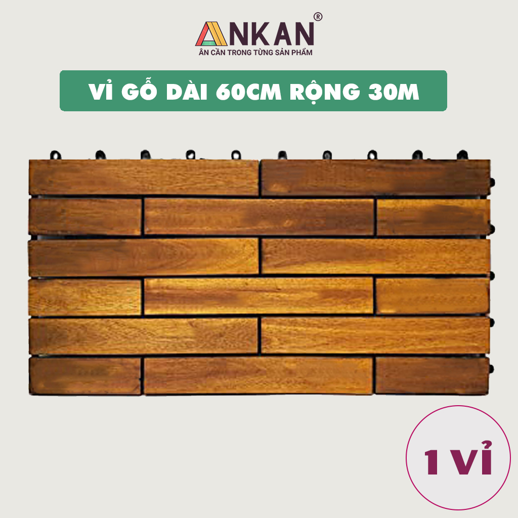 Vỉ Lót Sàn Ban Công Loại Dài 60cm Màu Vàng Thương Hiệu ANKAN Dùng Để Lót Ban Công Sân Vườn Sân Thượng Hành Lang Văn Phòng