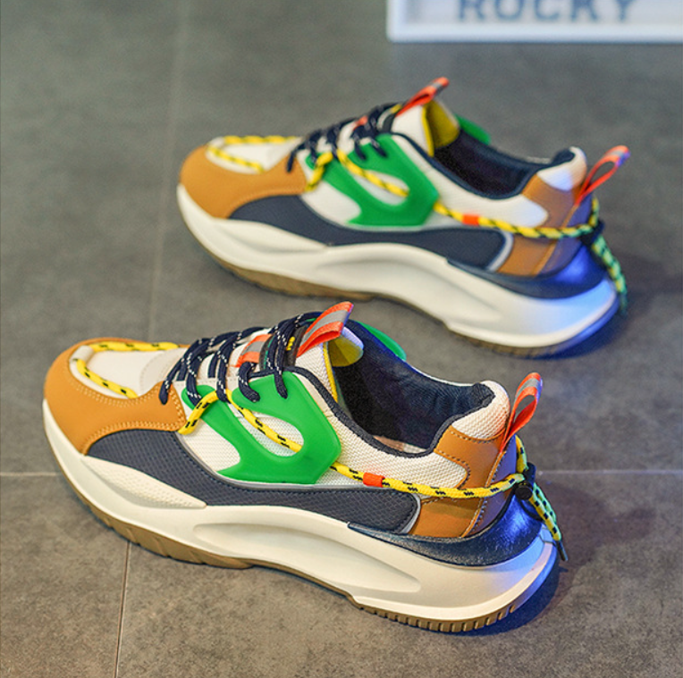 Giày Sneaker Nam, Giày Nam Cao Cấp Đế cao su non Phong Cách Hàn Quốc