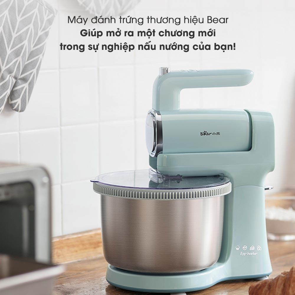 MÁY ĐÁNH TRỨNG /KEM/ NHỒI BỘT BEAR DDQ-B03V1 ĐỂ BÀN CHÍNH HÃNG 4L BẢN NÂNG CẤP. HÀNG CHÍNH HÃNG