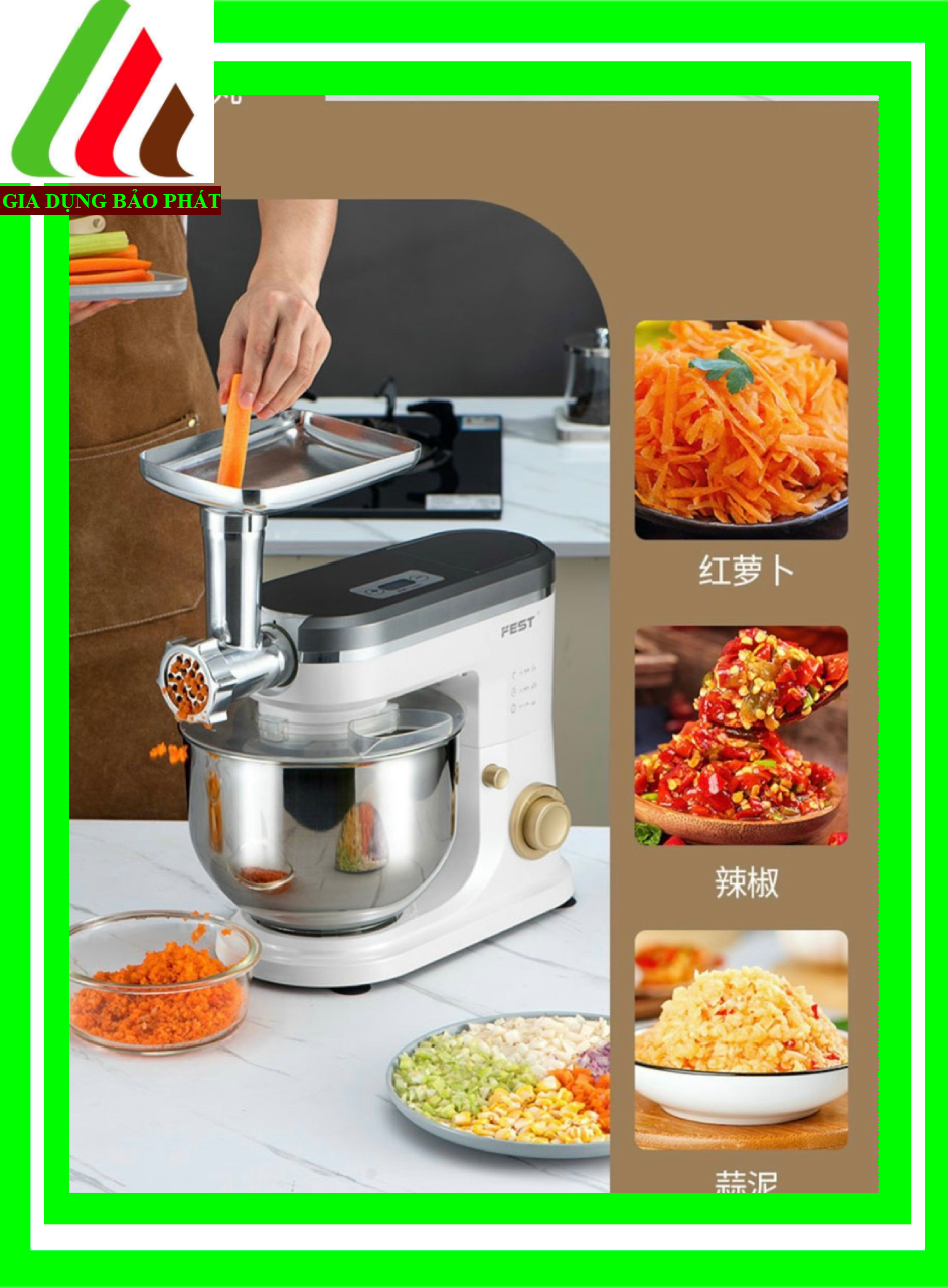 FEST-Máy đa năng 3 chức năng: sinh tố, trộn bột, xay thịt,rau củ