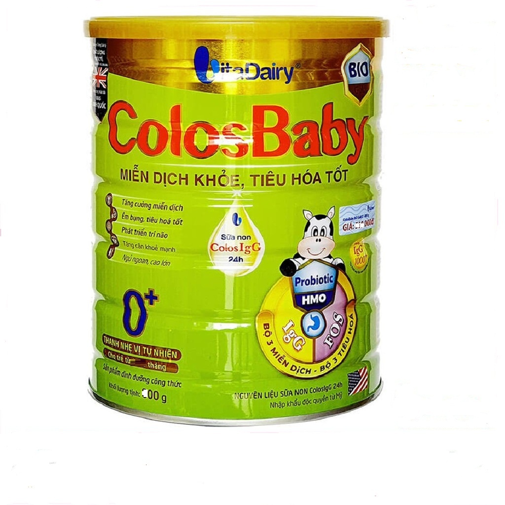 Combo 5 lon Sữa Bột Vitadairy COLOSBABY BIO GOLD 0+ lon 800g
