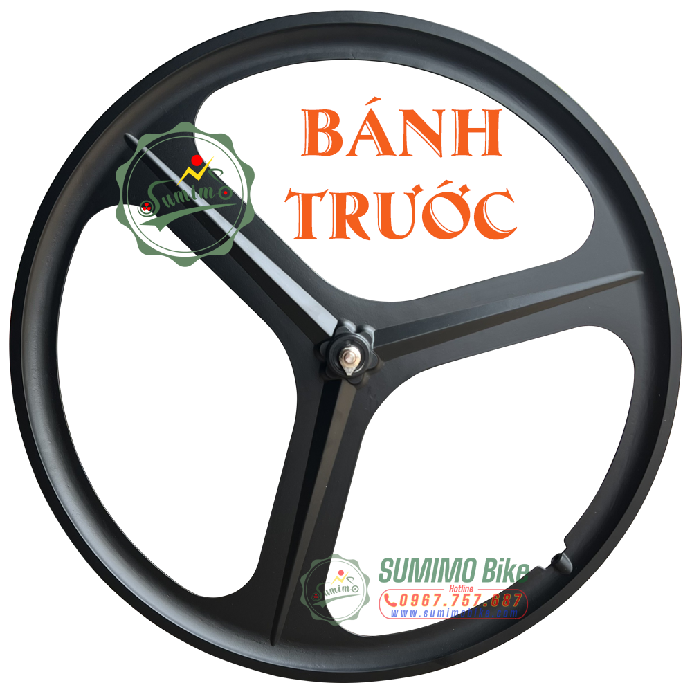 Bánh 3 đao 700c có gân cho xe đạp Fixed Gear