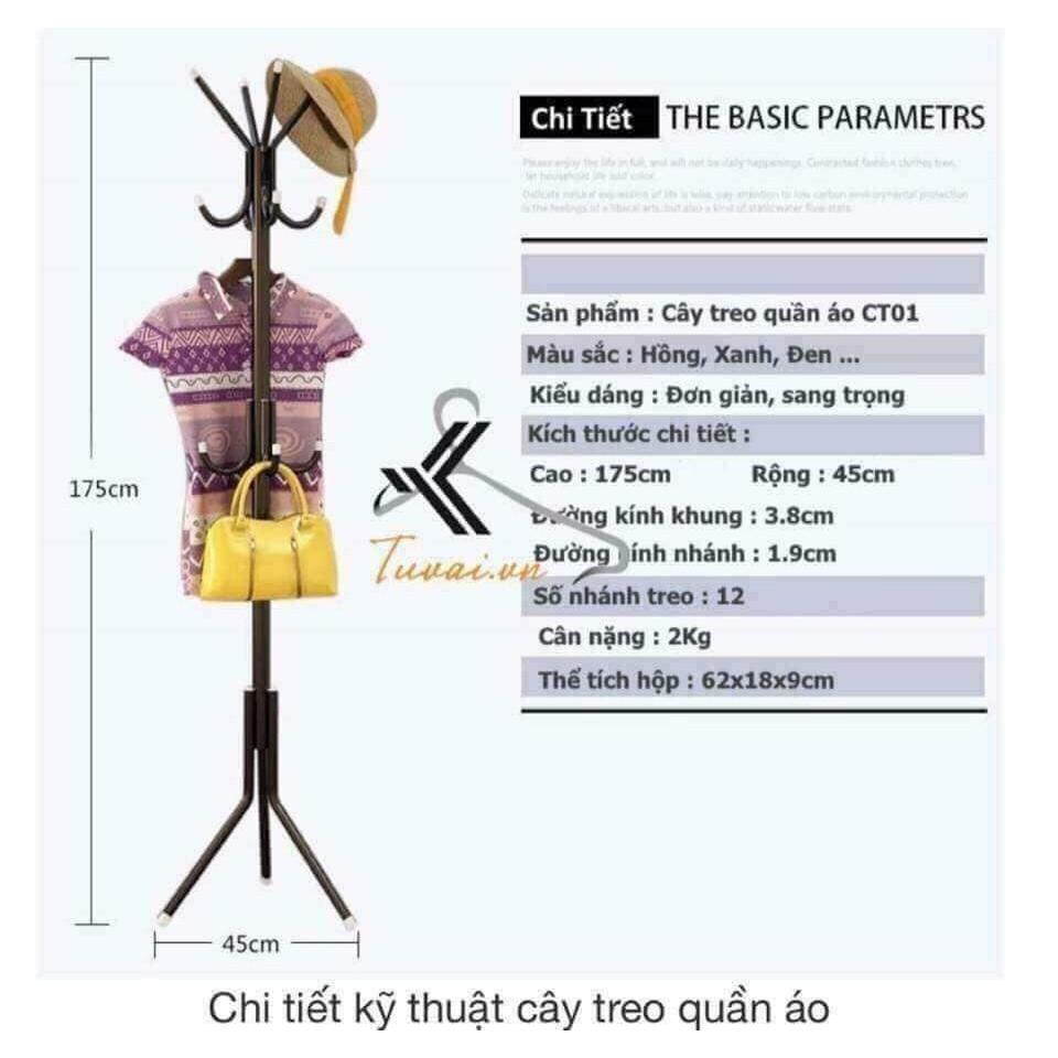 Cây treo quần áo, mũ đa năng