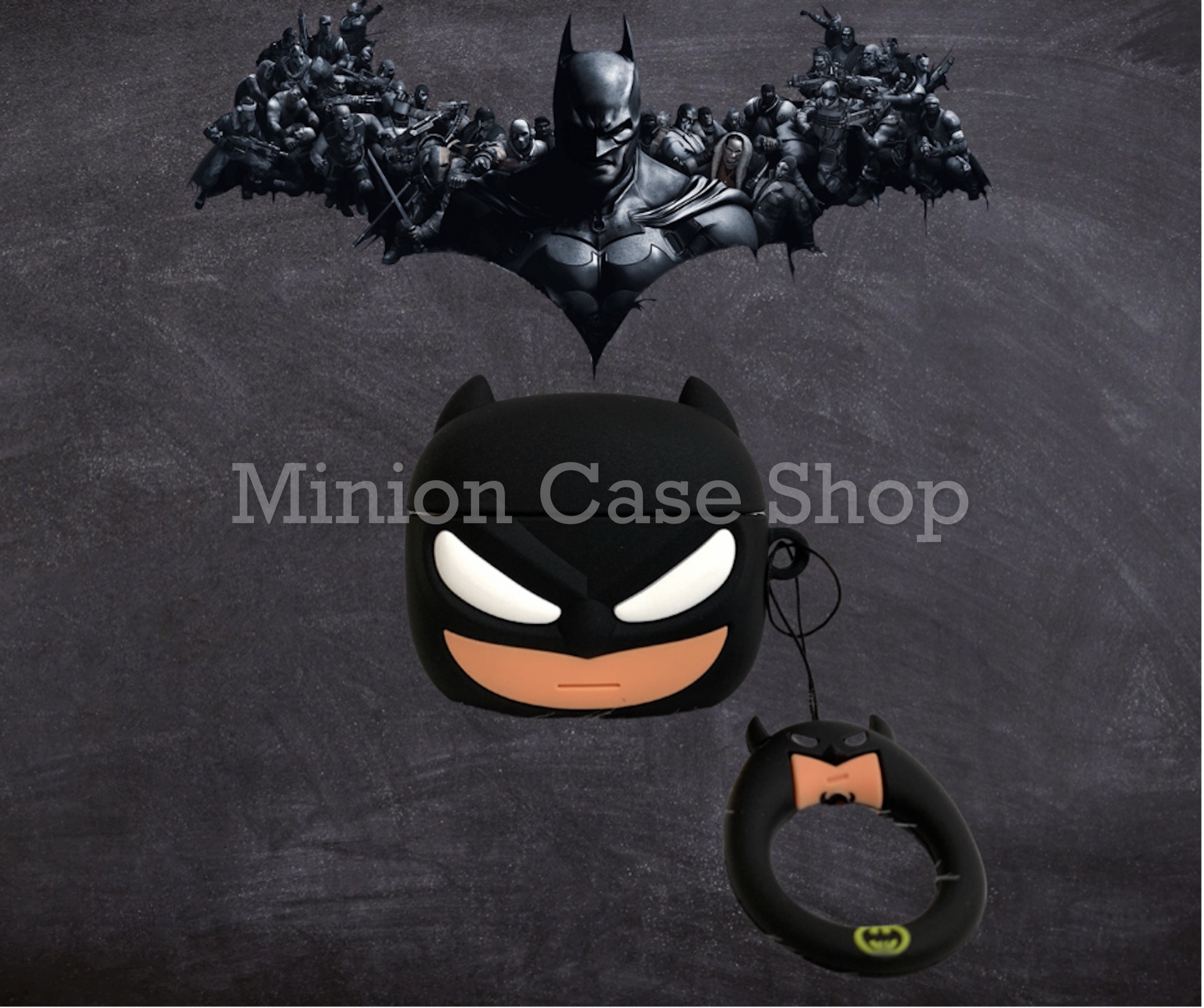 Bao Case Ốp dành cho Airpods 3 batman siêu chất silicon 3d