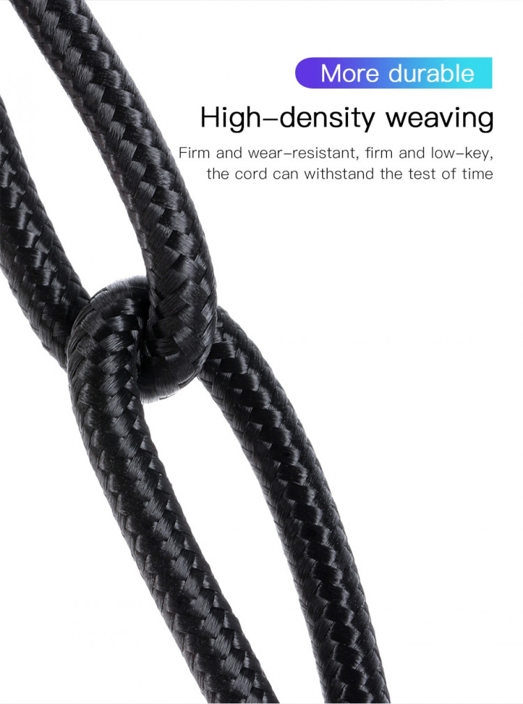 Cáp sạc nhanh Type-C PD2.0 60W cho MacBook, iPad Pro, Samsung, HTC, Xiaomi Baseus  Cafule dài 1m - Hàng chính hãng