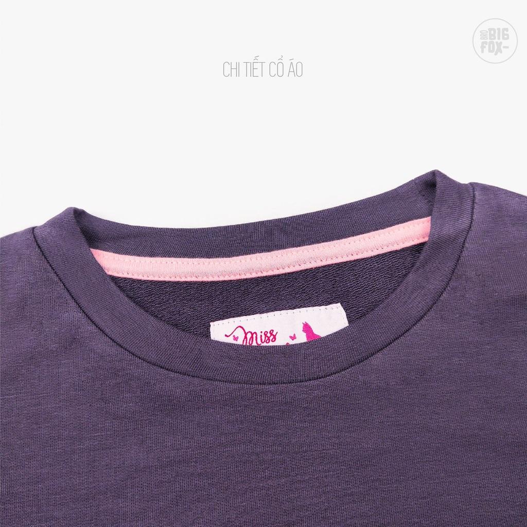 Bộ dài tay bé gái BIGFOX - MISS MEOW size đại, bộ thu đông cho bé phong cách Hàn Quốc in amazing 11 - 37 kg