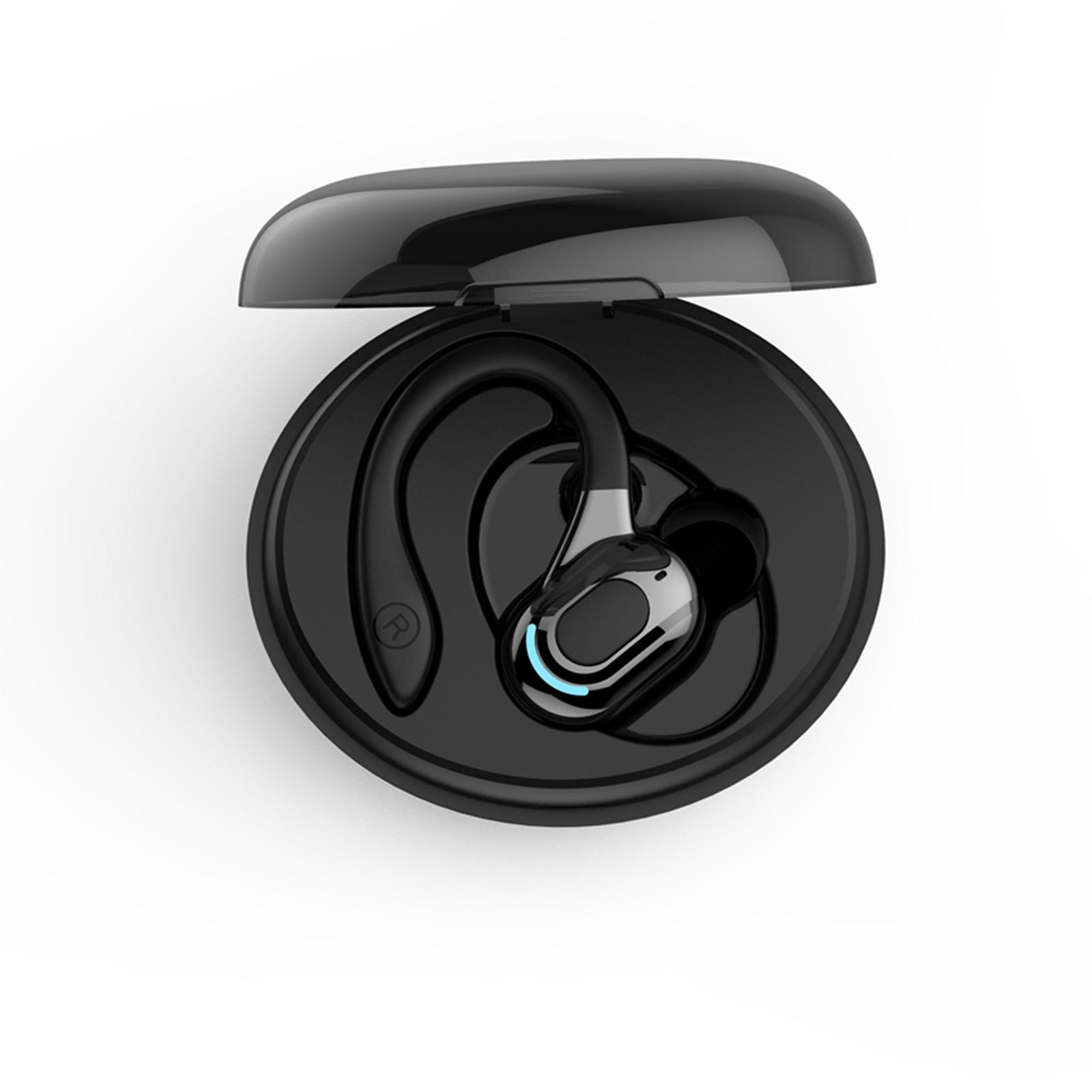 Sports Headset Low Latency Sweatproof Ear Hook for Fitness Business Black