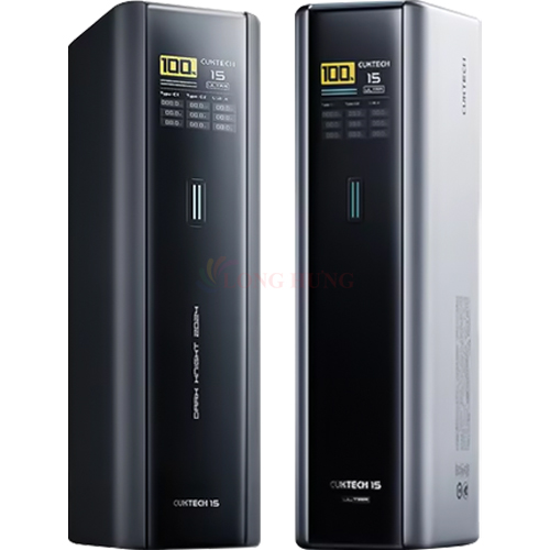 Sạc dự phòng Cuktech Power Bank 15 Ultra 1USB 2Type-C 100W 20000mAh PB200 - Hàng chính hãng