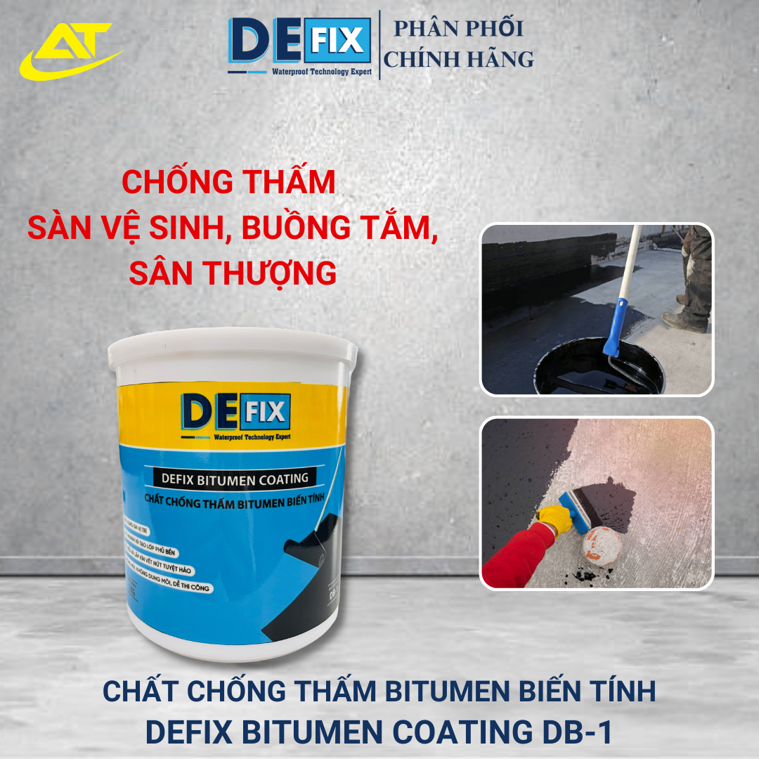 Chất chống thấm Bitumen Biến tính màu đen loại 1kg