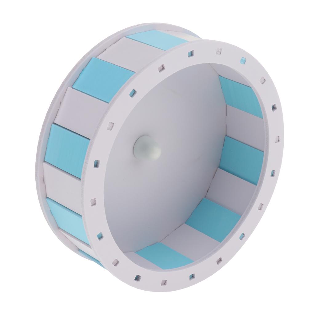 Hamster Silent Exercise Wheel Jogging Running Toy For Guinea Pig Blue White