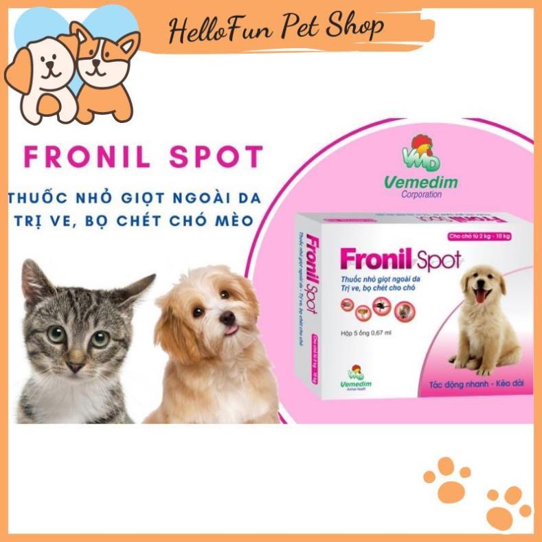 Nhỏ gáy Fronil Spot trị ve rận, bọ chét cho chó