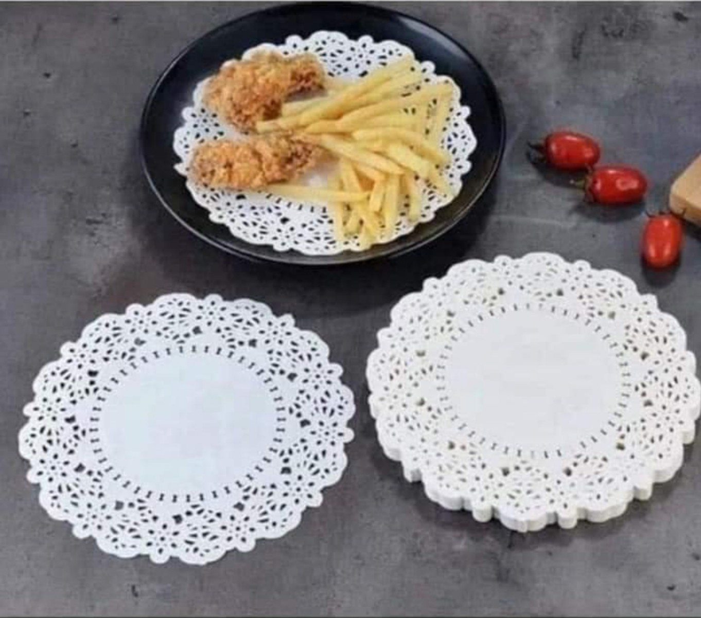 100 Tờ Giấy Nến Đục Lỗ Tròn hình hoa