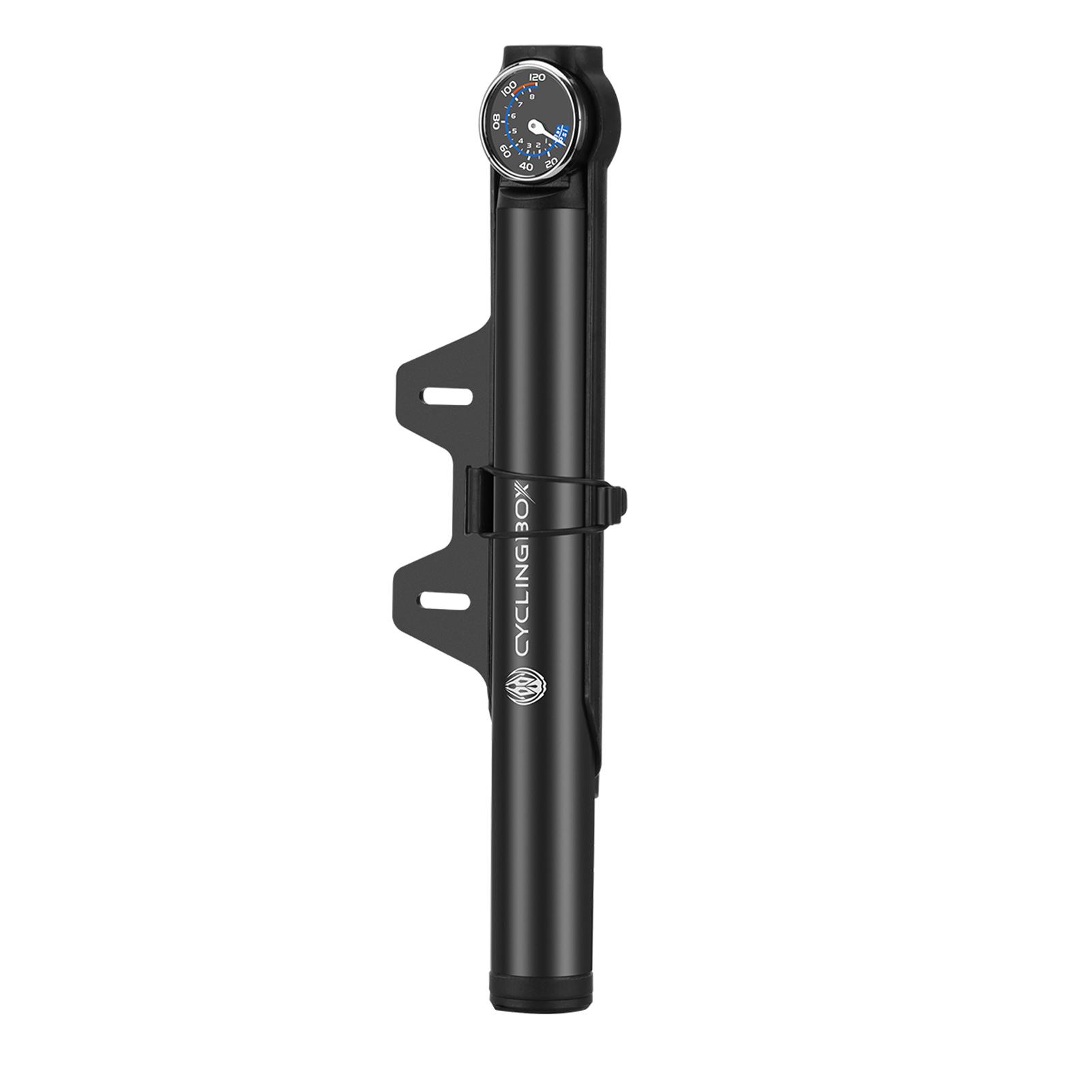 Máy bơm hơi xe đạp 120 PSI bằng điện, có đồng hồ đo áp suất