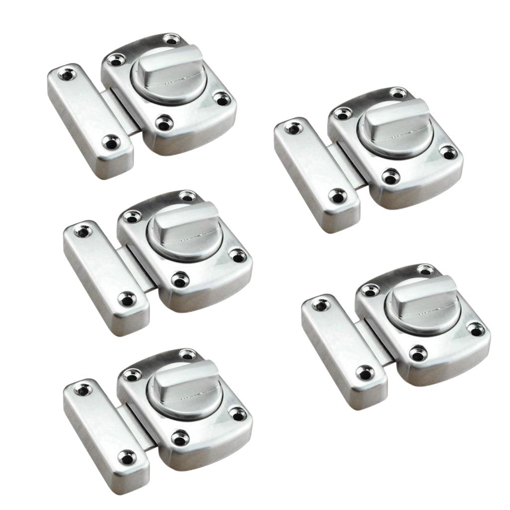5x Bathroom Door Lock Turn Twist Privacy Latch Catch for Bedroom Cabinet