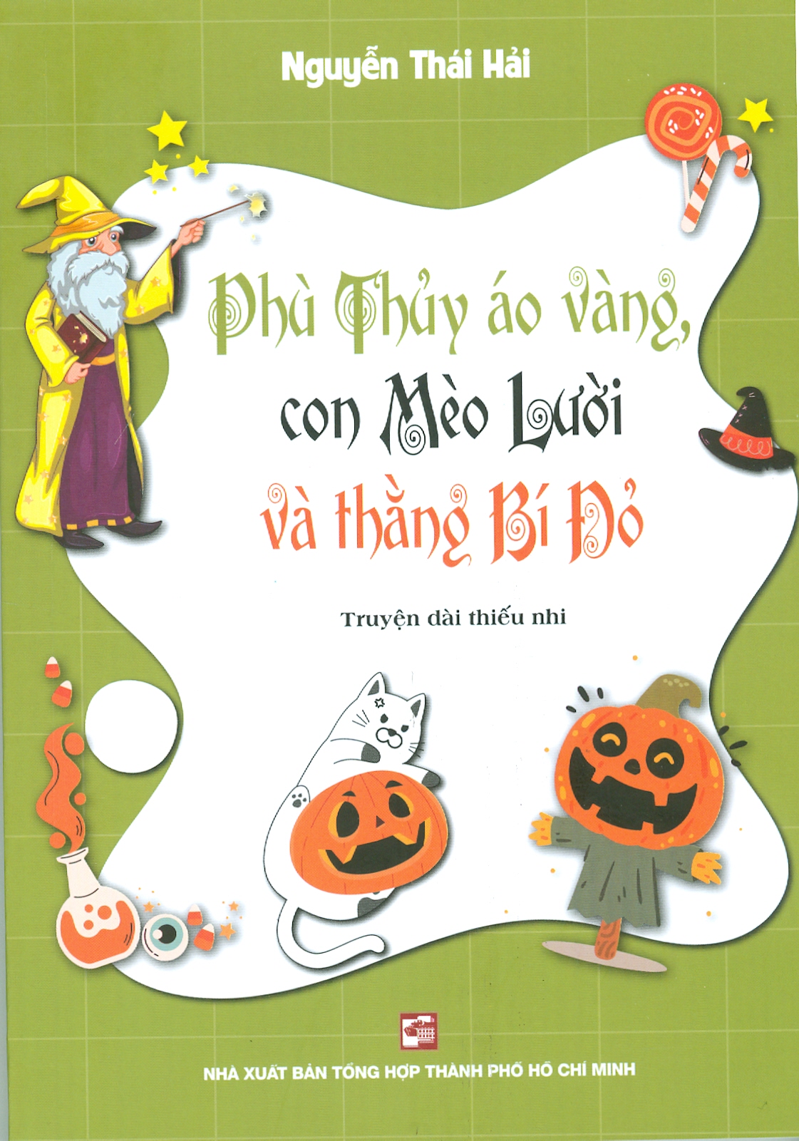 Phù Thủy áo vàng, con Mèo lười và thằng Bí Đỏ