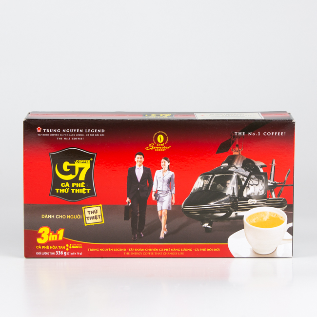 Trung Nguyên Legend - Cà phê hòa tan G7 3in1 - Hộp 21 gói x 16gr