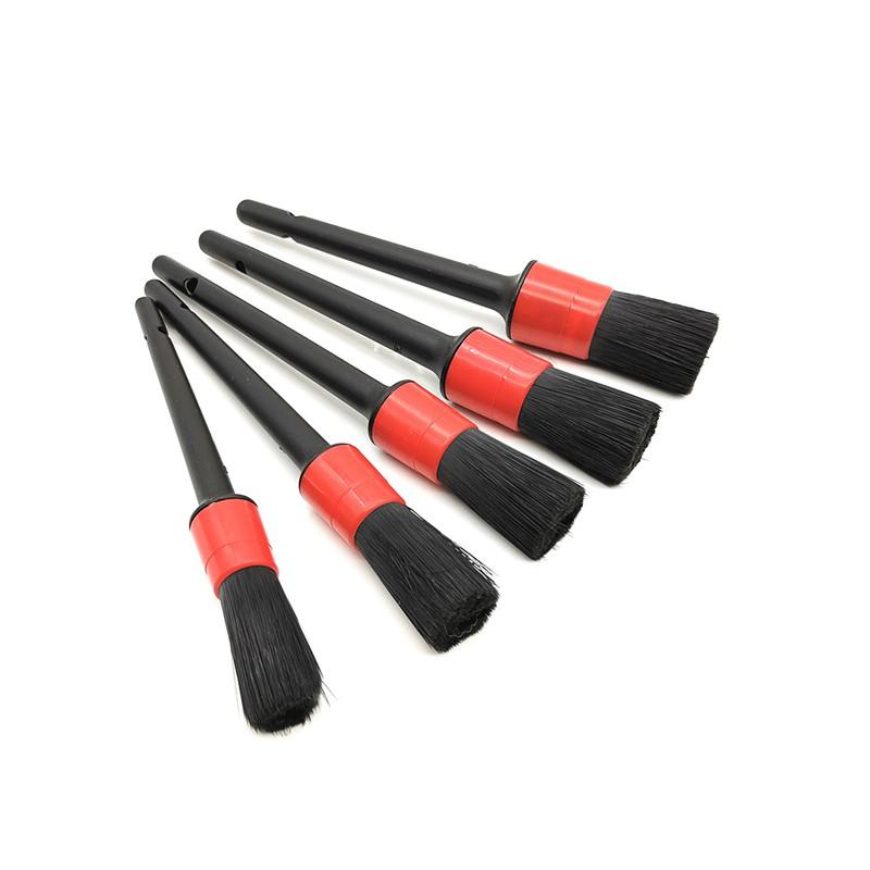 Bộ 5 cọ tròn rửa xe , chổi vệ sinh nội thất ô tô đa năng 5 kích thước Cửa hàng nội ngoại thất ô tô Trendy Car