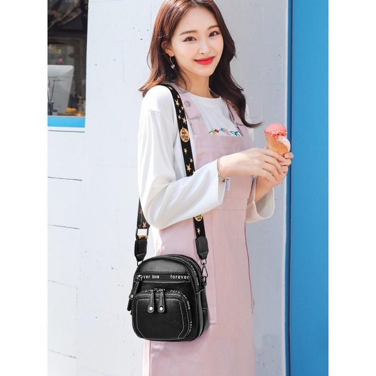 Túi xách, túi đeo chéo thời trang nữ ZuCi A06 phong cách Hàn Quốc trẻ trung xinh xắn size 15cm