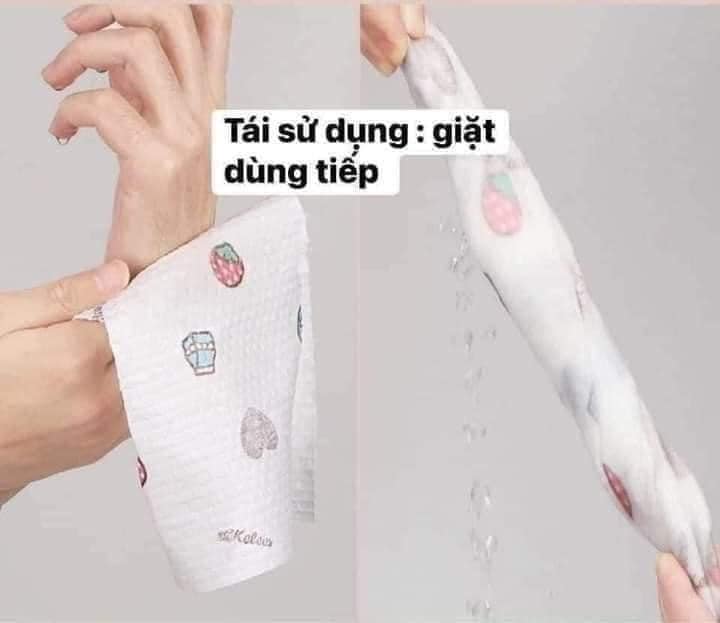 CUỘN GIẤY LAU ĐA  NĂNG ( CÓ THỂ TÁI SỬ DỤNG)