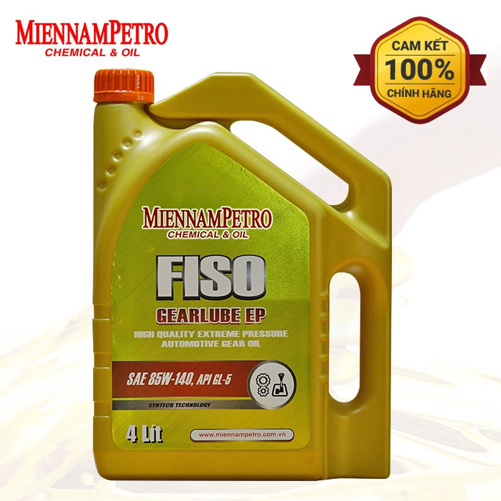 Dầu Nhớt MiennamPetro Fiso Gearlube EP SAE 80W-90 API GL-5 4L Bảo Vệ Hộp Số Và Bánh Răng Cho Xe Ô Tô Chất Lượng Cao