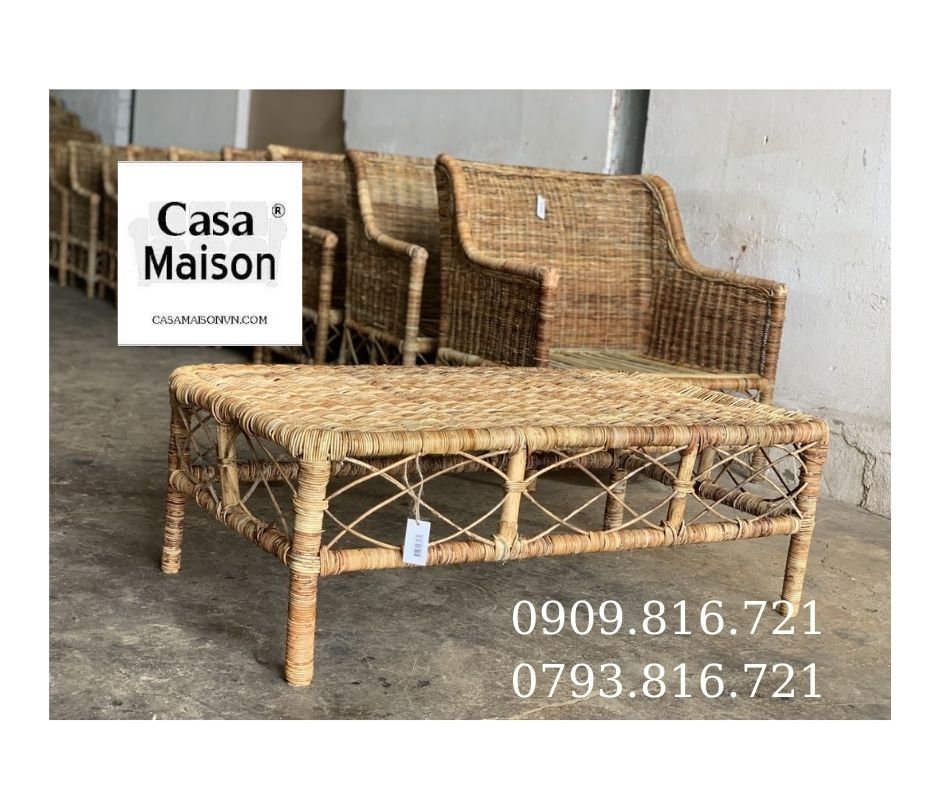 Bộ Bàn Ghế Theo Phong Cách Cổ Điển _ Rattan Set In Vintage Style SET006