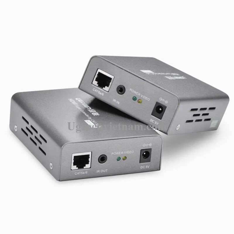 Bộ Nối Dài HDMI Qua Cáp Mạng Hỗ Trợ Tối Đa 60m Ugreen 40210 - Hàng Chính Hãng