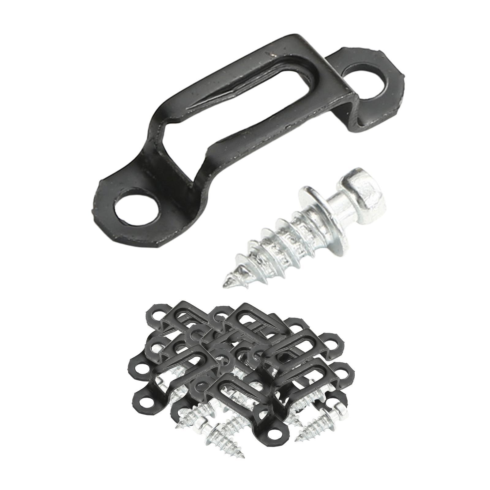 100x Invisible Connector Screw Fasteners Steel 2 in 1 Cabinet Hinge Assembly