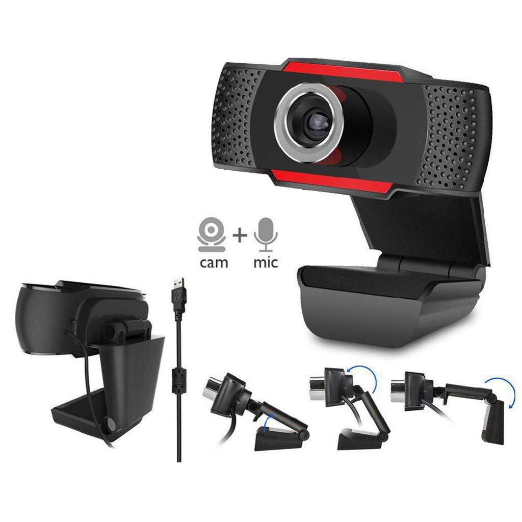 Webcam HD PC Camera, Web Cam with Microphone, Video Calling and Recording for Computer Laptop Desktop, Plug and Play USB Camera