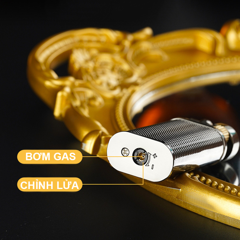 Bật Lửa Chief Đánh Tay Hình Logo Marlboro Kim Loại – Xài Gas