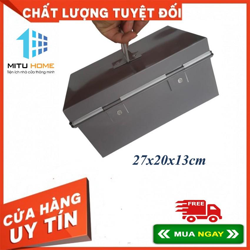 Hòm tôn đựng tiền, hòm tôn nhỏ kích thước 27x18cm