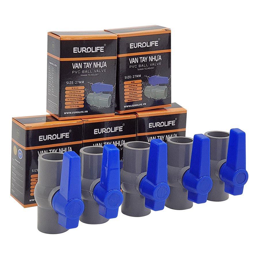 Bộ 5 van PVC siêu nhẹ dùng cho ống nước 34mm Eurolife EL-VD34