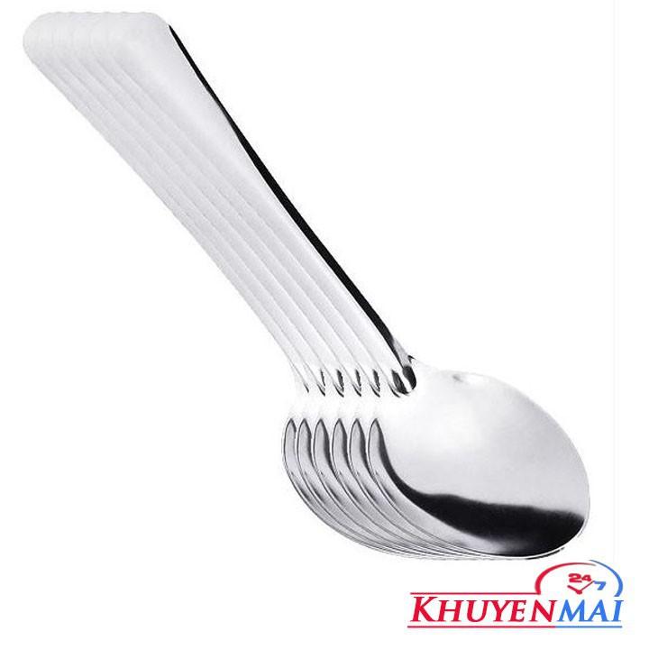 Bộ 6 muỗng ăn inox