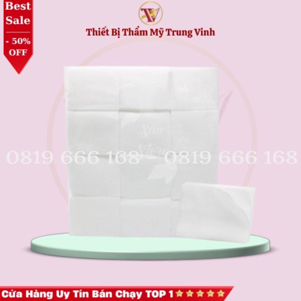 Bông Tẩy Trang Hình Chữ Nhật Siêu Gòn Mềm Mịn An Toàn Chuyên Dành Cho Spa Sợi Bông Cao Cấp