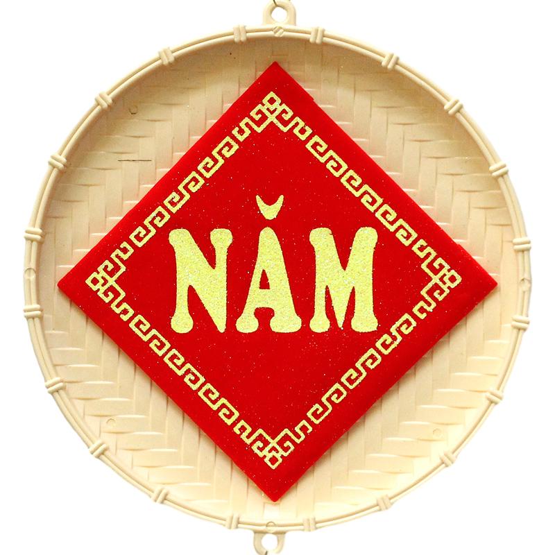 Dây Treo Trang Trí Tết Hình Mẹt Lớn - Chúc Mừng Năm Mới