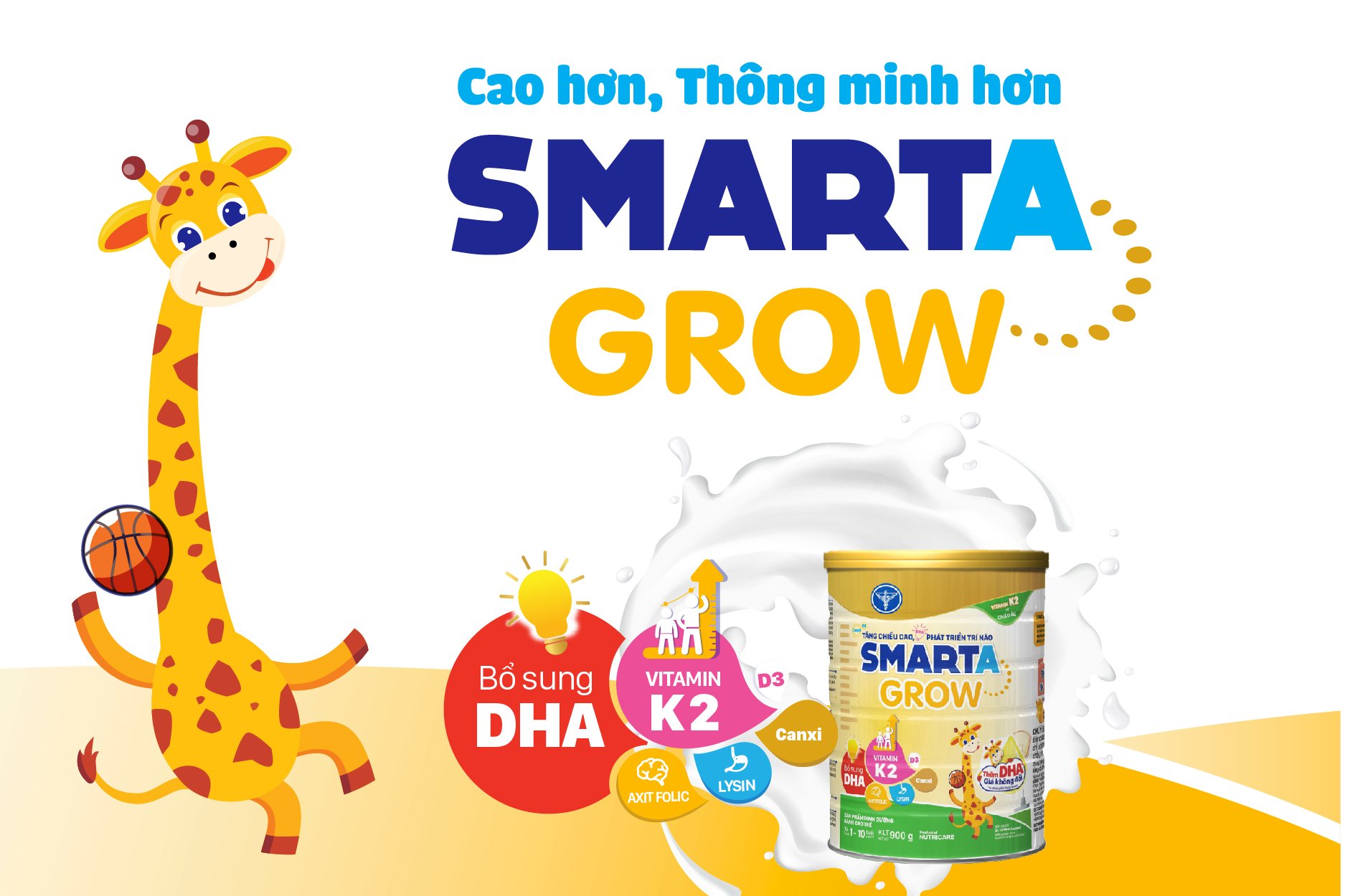 Hình ảnh Thùng sữa nước Nutricare Smarta Grow dinh dưỡng cho trẻ thấp còi (180ml)