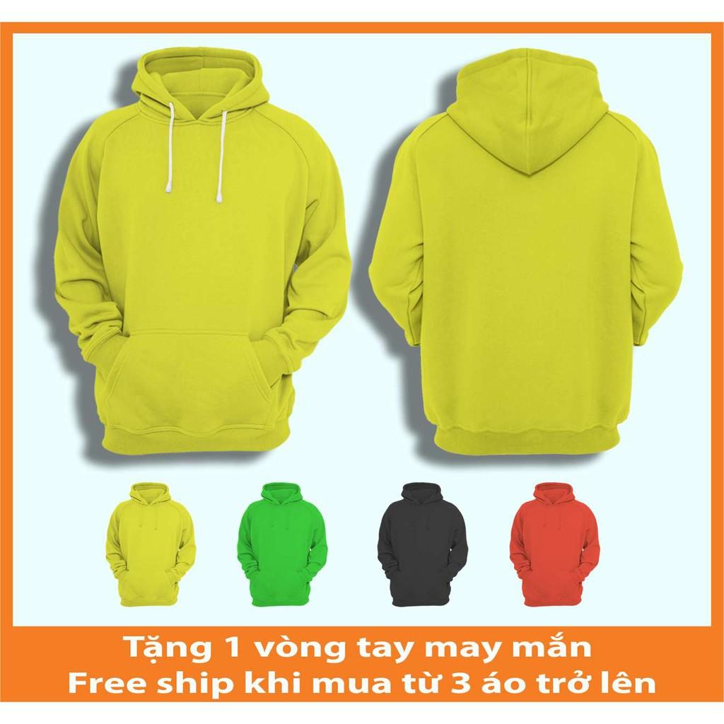 Áo Hoodie Nữ Nỉ Basic Full Size Full Màu Có Mũ Dày Dặn