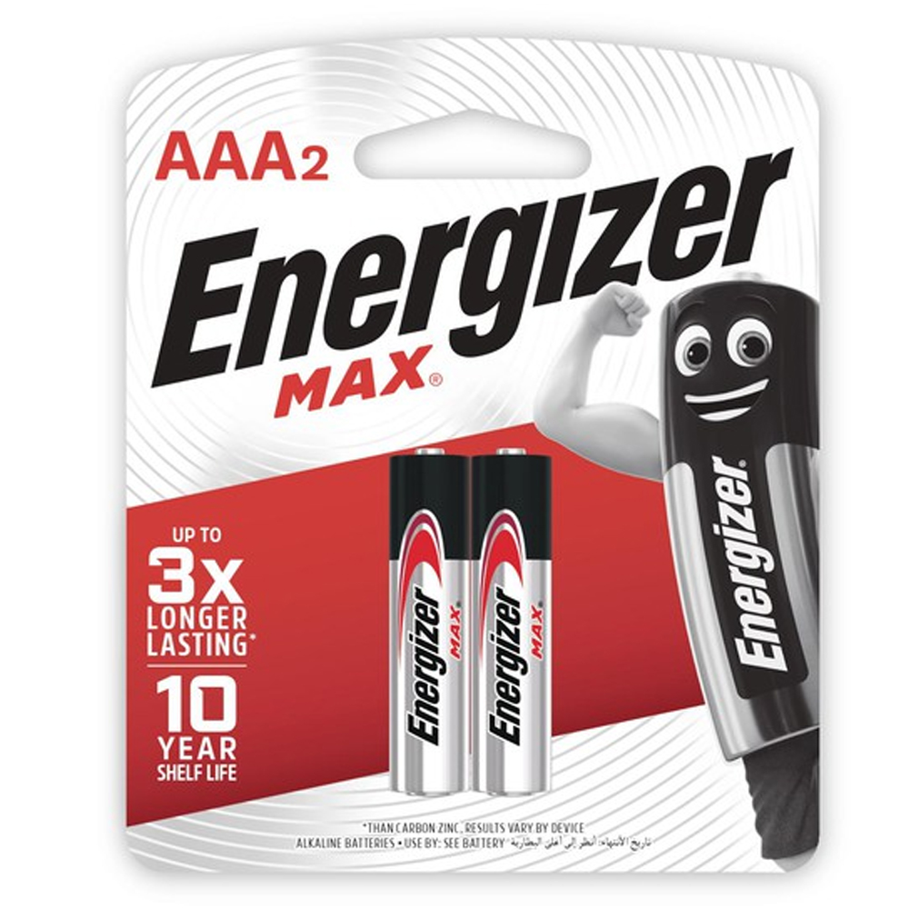 Pin Energizer Max E92 BP2 AAA 1.5V LR03