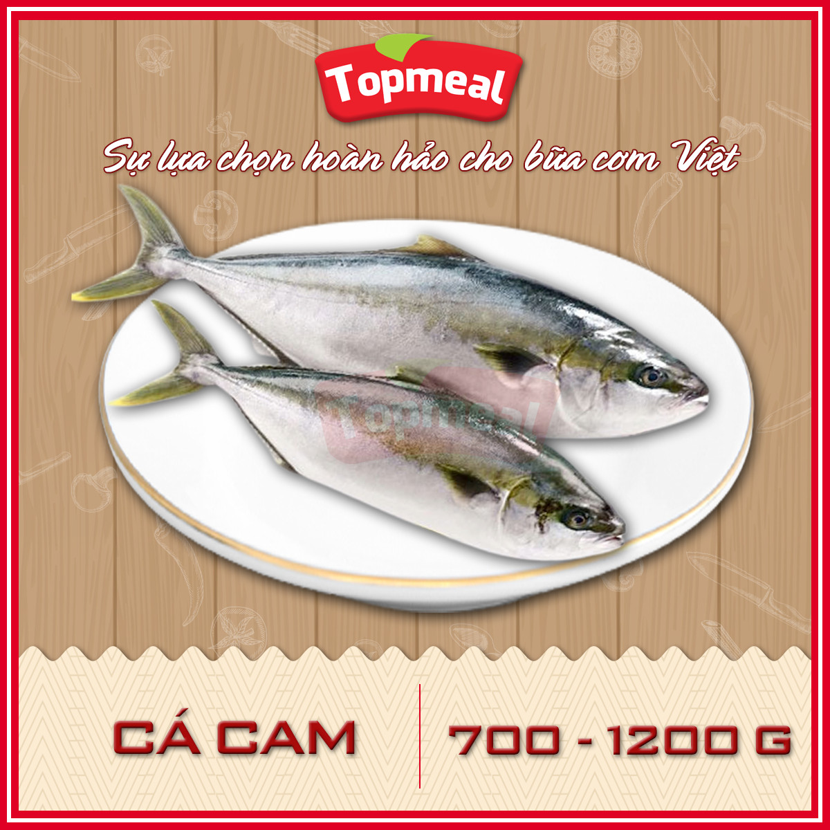 HCM - Cá cam - Thích hợp với các món kho, chiên, rim, nướng, sốt cà chua -