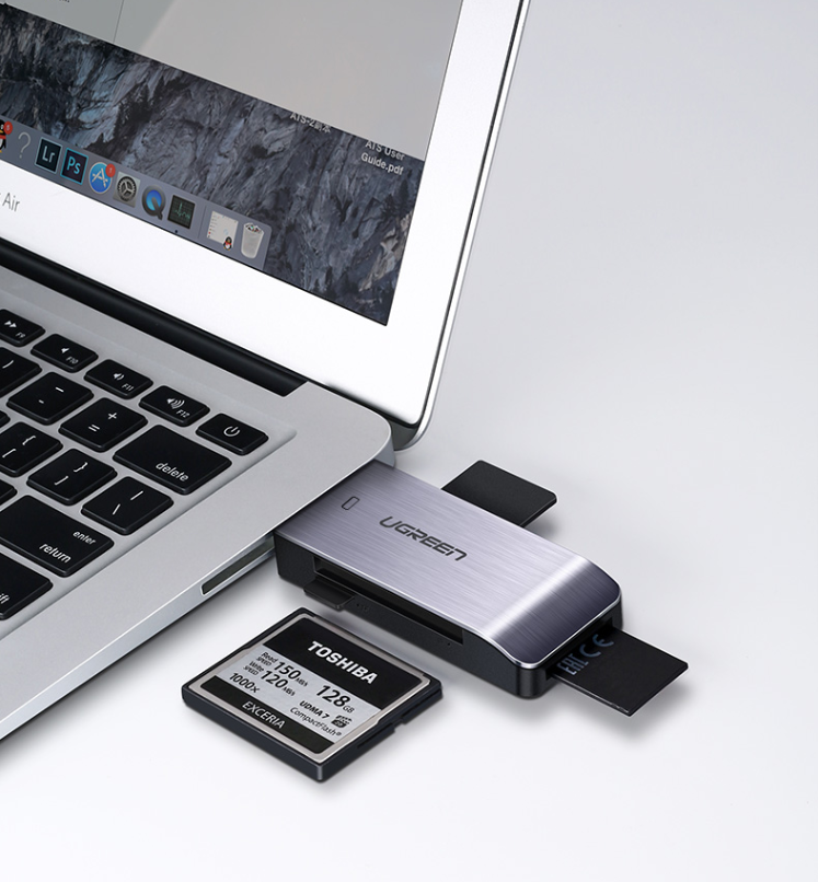 Đầu Đọc Thẻ Nhớ USB 3.0 Hỗ Trợ thẻ TF,SD,CF,MS Ugreen (50541) - Hàng chính hãng