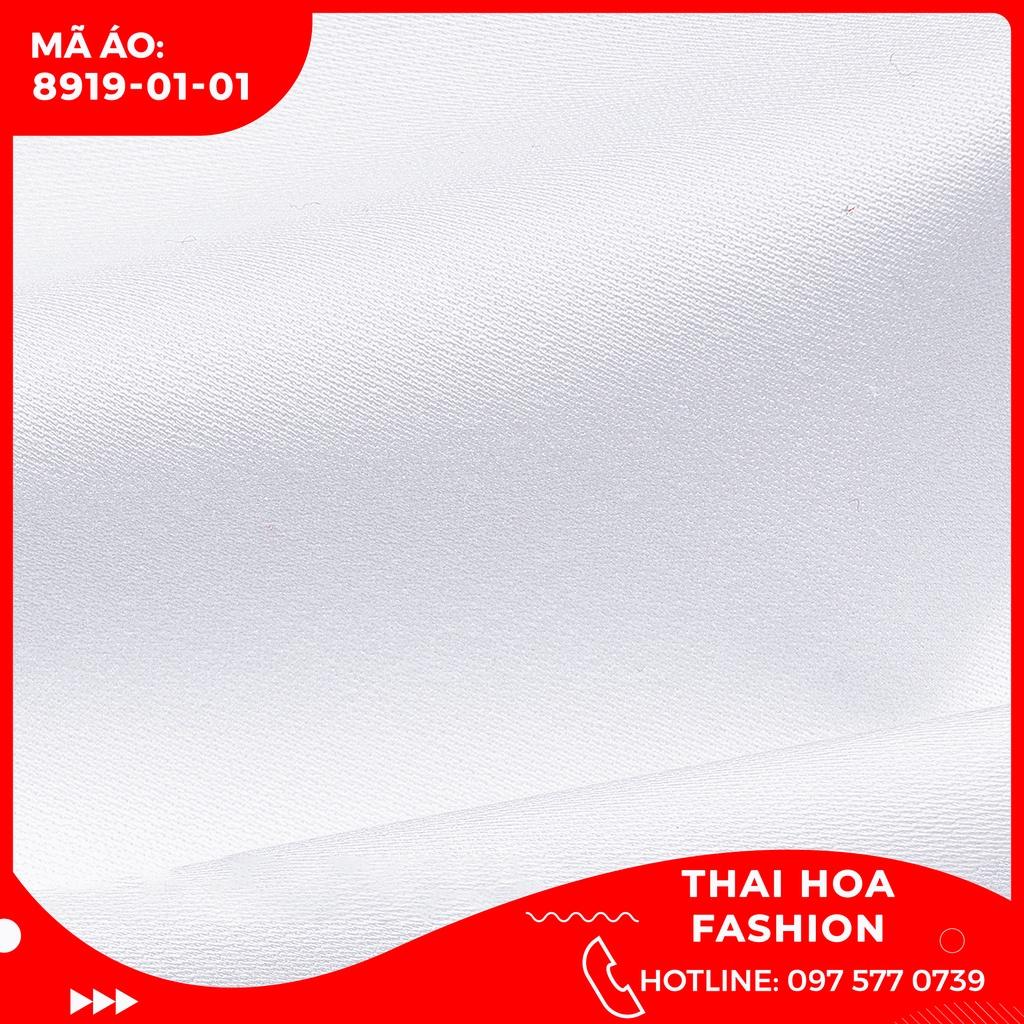 ÁO SƠ MI NỮ THÁI HÒA PHONG CÁCH CÔNG SỞ 8919- 01-01 MÀU TRẮNG DÀI TAY