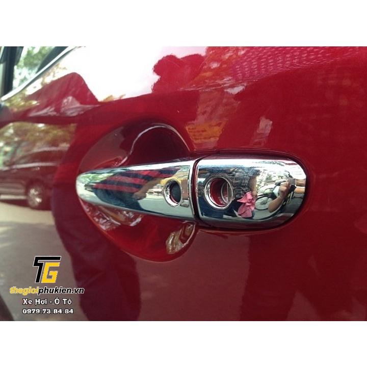 Bộ ốp tay nắm, hõm cửa xe Mazda CX3, CX3 mạ Crom