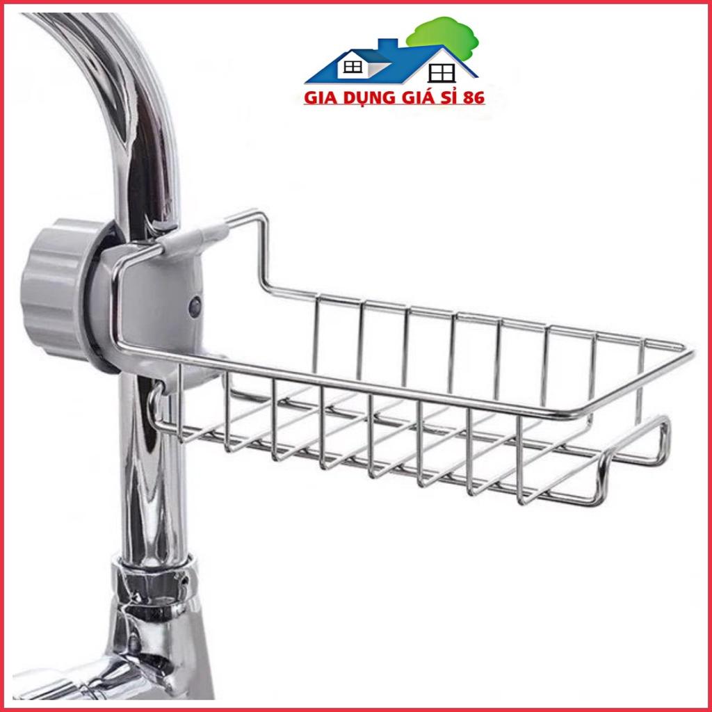 Giá Để Đồ Inox Cài Cạnh Vòi Nước Rửa Bát Nhà Tắm