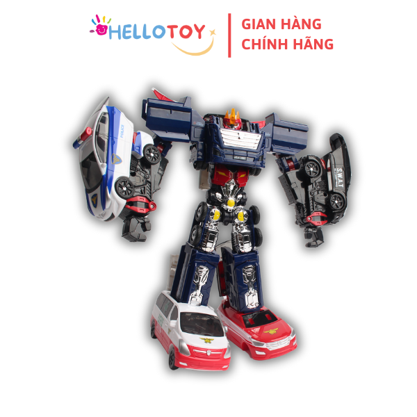 Đồ Chơi Mô Hình Lắp Ráp Xe Hơi Biến Hình Cỡ Vừa HELLO CARBOT Penta Storm