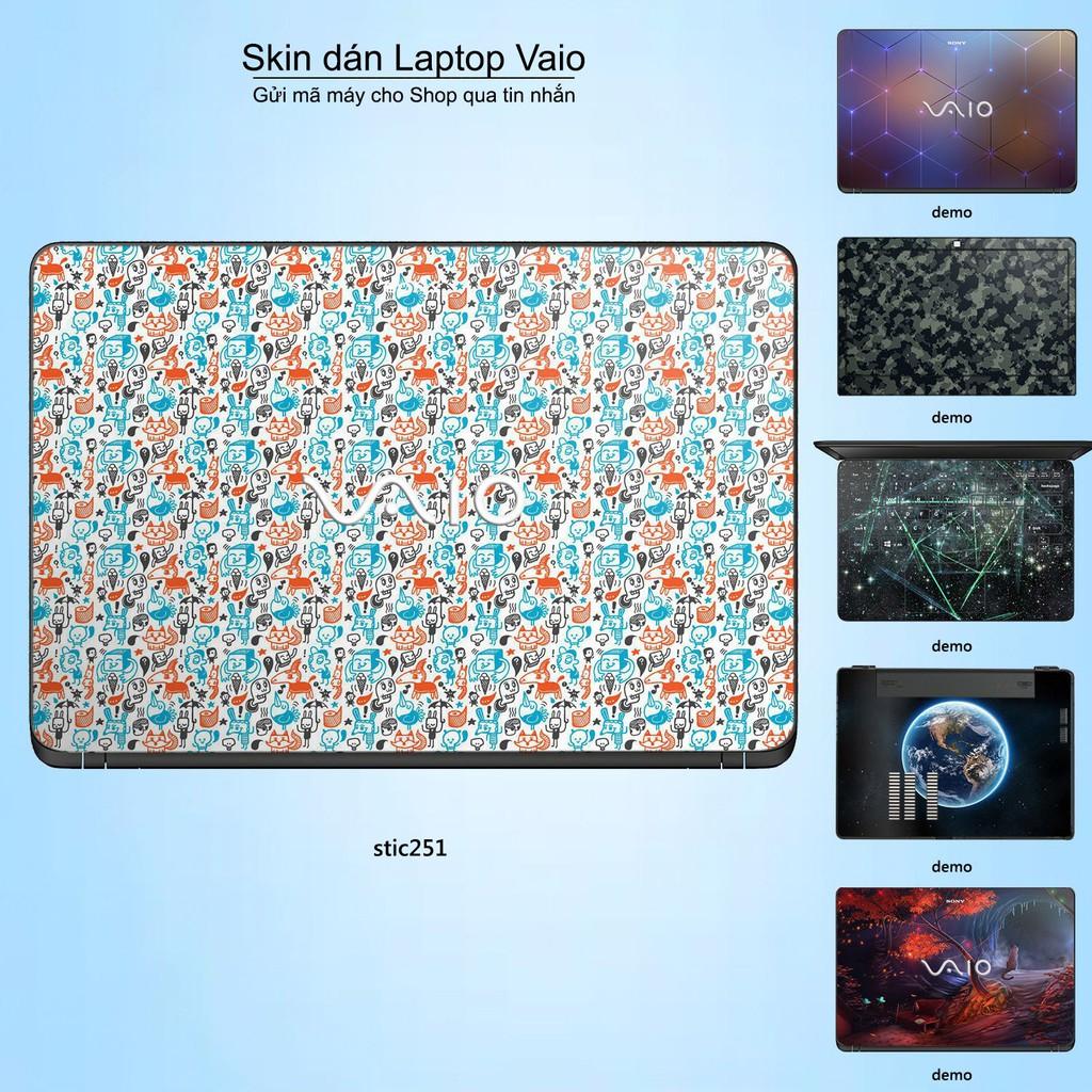 Skin dán Laptop Sony Vaio in hình hoạt hình animal - stic251 (inbox mã máy cho Shop)