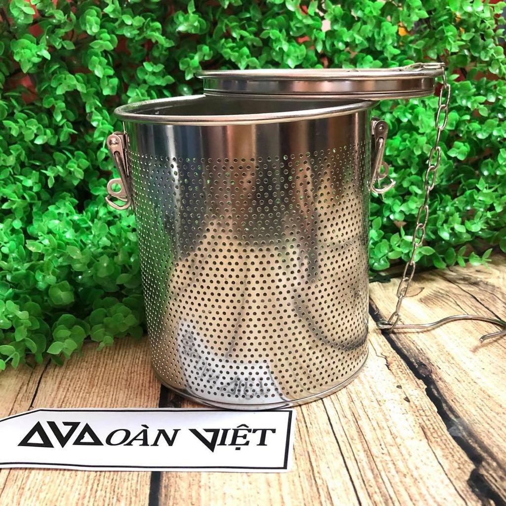 Dụng cụ Lọc Trà, Lọc Gia Vị Inox Không Gỉ Cao Cấp - Có móc treo tiện dụng