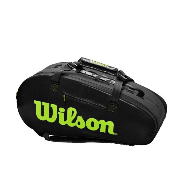 TÚI TENNIS WILSON SUPER TOUR 2 COMP LARGE CHARCO/GREEN WR8004201001