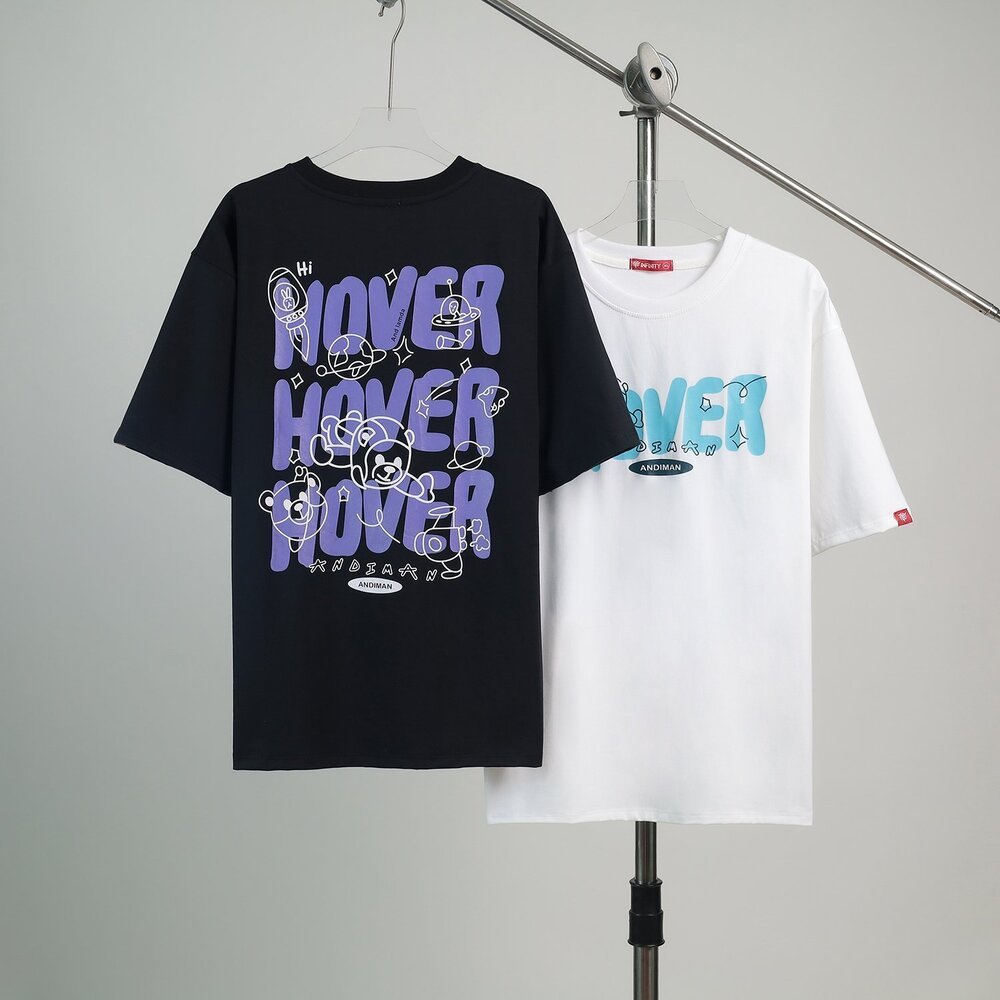 [Hình Thật] Áo Phông, Áo Thun Nam Nữ Form Rộng Tay Lỡ Unisex Tay Lỡ Hover Từ 40kg-70kg