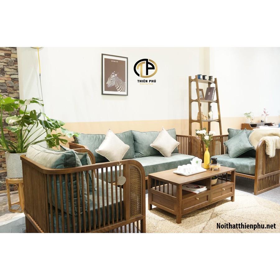 Sofa Indochine đơn gỗ Sồi - Sofa Vintage