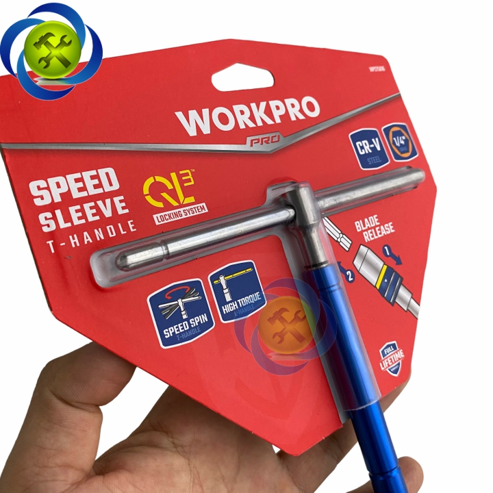 Cần siết chữ T 1/4 Workpro WP275016 nối vít